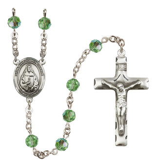 Sterling Silver 6mm Saint Theodora  Engraved Catholic Rosaries