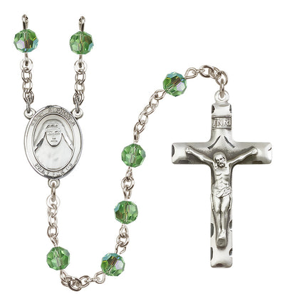 Sterling Silver 6mm St. Alphonsa of India Rosary | Engravable