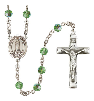 Sterling Silver 6mm Our Lady of Kibeho  Engraved Catholic Rosaries