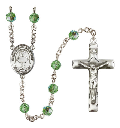Sterling Silver 6mm St. Mary Mackillop Rosary | Engravable