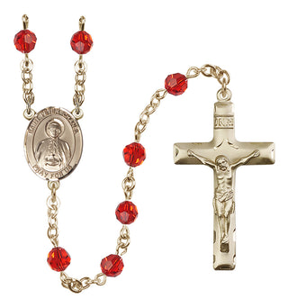14kt Gold Filled 6mm Saint Peter Chanel  Engraved Catholic Rosaries