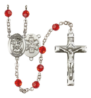 Sterling Silver 6mm Saint Michael / EMT Rosary