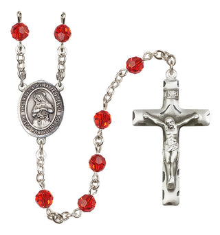 Sterling Silver 6mm Virgen de la Divina Providencia  Engraved Catholic Rosaries