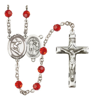 Sterling Silver 6mm Saint Sebastian/Surfing Rosary
