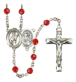 Sterling Silver 6mm Saint Sebastian / Rodeo Rosary