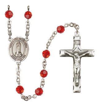 Sterling Silver 6mm Our Lady of Kibeho  Engraved Catholic Rosaries