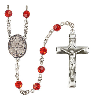 Sterling Silver 6mm Saint Medard of Noyon  Engraved Catholic Rosaries