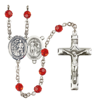 Sterling Silver 6mm Saint Sebastian/Karate Rosary