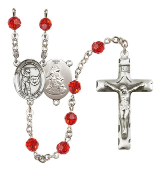 Sterling Silver 6mm Guardian Angel/Golf Rosary