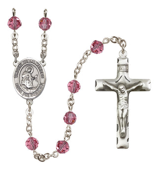 Sterling Silver 6mm Virgen de la Merced  Engraved Catholic Rosaries