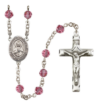 Sterling Silver 6mm Corazon Inmaculado de Maria  Engraved Catholic Rosaries