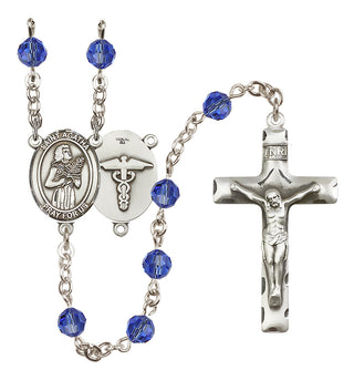 Sterling Silver 6mm Saint Agatha / Nurse Rosary