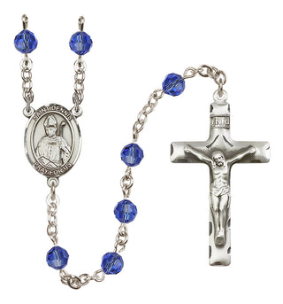 Sterling Silver 6mm Saint Dennis  Engraved Catholic Rosaries