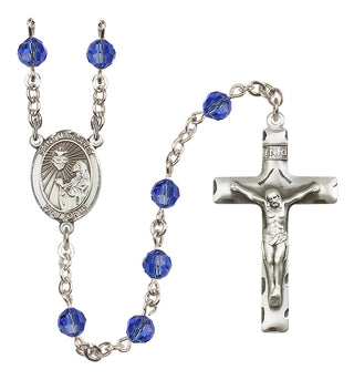 Sterling Silver 6mm Saint Margaret Mary Alacoque  Engraved Catholic Rosaries