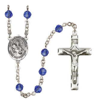 Sterling Silver 6mm San Ramon Nonato  Engraved Catholic Rosaries