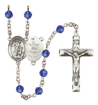 Sterling Silver 6mm Guardian Angel / Army Rosary