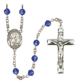 Sterling Silver 6mm Our Lady of Perpetual Help  Engraved Catholic Rosaries