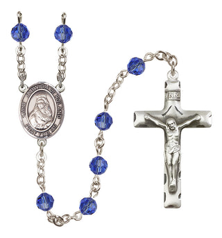 Sterling Silver 6mm Saint Jadwiga of Poland  Engraved Catholic Rosaries