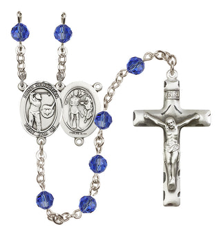Sterling Silver 6mm Saint Sebastian / Golf Rosary