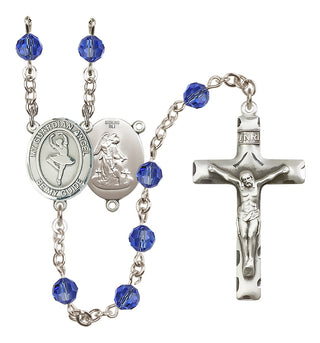 Sterling Silver 6mm Guardian Angel/Dance Rosary