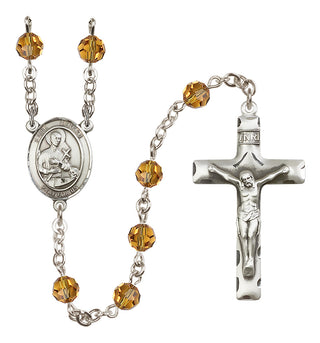 Sterling Silver 6mm Saint Gerard Majella  Engraved Catholic Rosaries