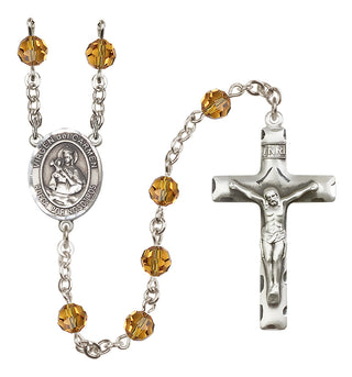 Sterling Silver 6mm Virgen del Carmen Rosary