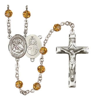 Sterling Silver 6mm Our Lady of Mount Carmel Rosary