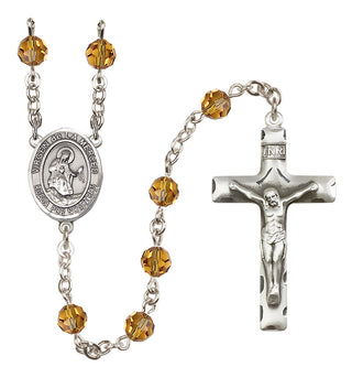 Sterling Silver 6mm Virgen de la Merced  Engraved Catholic Rosaries