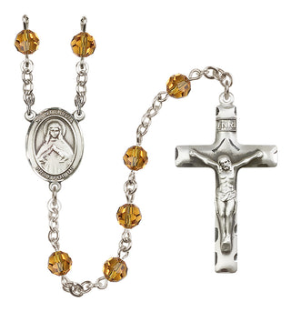 Sterling Silver 6mm Saint Olivia  Engraved Catholic Rosaries
