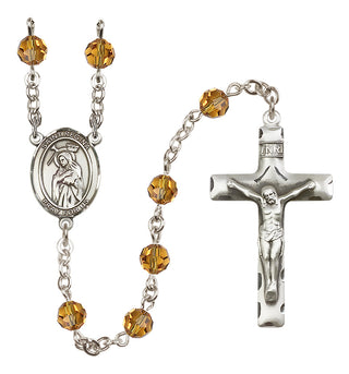 Sterling Silver 6mm Saint Regina  Engraved Catholic Rosaries