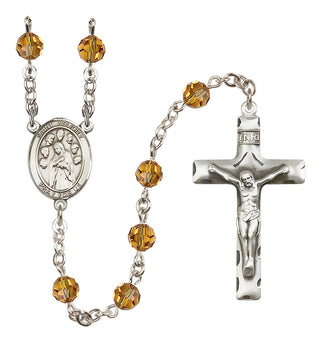 Sterling Silver 6mm Saint Felicity  Engraved Catholic Rosaries
