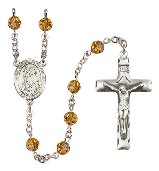 Sterling Silver 6mm Saint Adrian of Nicomedia  Engraved Catholic Rosaries