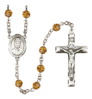 Sterling Silver 6mm Saint Josephine Bakhita  Engraved Catholic Rosaries