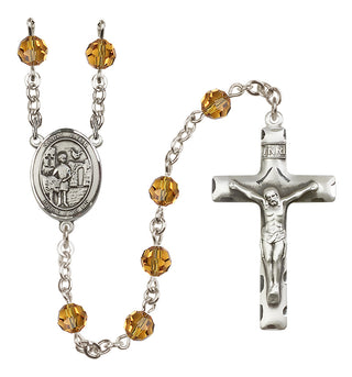 Sterling Silver 6mm Saint Vitus  Engraved Catholic Rosaries
