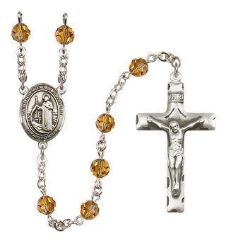 Sterling Silver 6mm Saint Raymond of Penafort  Engraved Catholic Rosaries