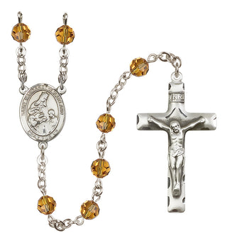 Sterling Silver 6mm Saint Margaret of Scotland  Engraved Catholic Rosaries