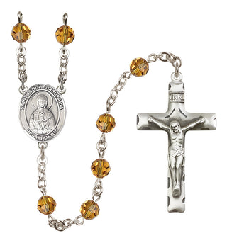 Sterling Silver 6mm Saint Lydia Purpuraria  Engraved Catholic Rosaries