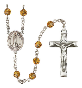 Sterling Silver 6mm Our Lady of Kibeho  Engraved Catholic Rosaries