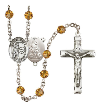 Sterling Silver 6mm Guardian Angel/Golf Rosary