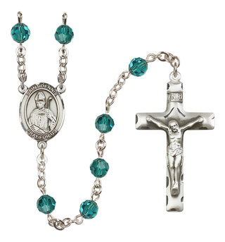 Sterling Silver 6mm Saint Dennis  Engraved Catholic Rosaries