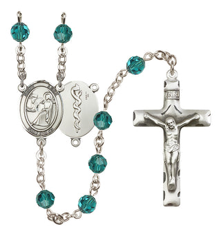 Sterling Silver 6mm Saint Luke the Apostle / Doctor Rosary