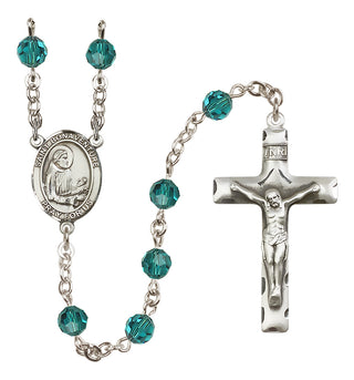 Sterling Silver 6mm Saint Bonaventure  Engraved Catholic Rosaries