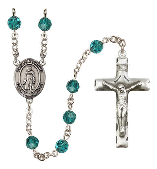 Sterling Silver 6mm San Peregrino  Engraved Catholic Rosaries