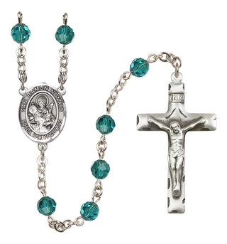 Sterling Silver 6mm San Ramon Nonato  Engraved Catholic Rosaries