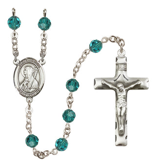 Sterling Silver 6mm Saint Brigid of Ireland  Engraved Catholic Rosaries