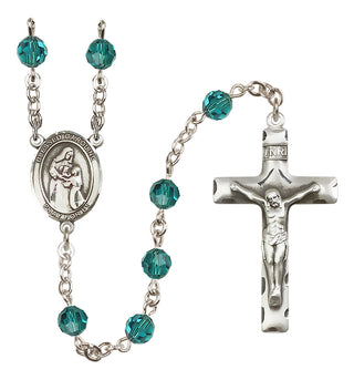 Sterling Silver 6mm Blessed Caroline Gerhardinger  Engraved Catholic Rosaries