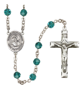 Sterling Silver 6mm Virgen de la Merced  Engraved Catholic Rosaries