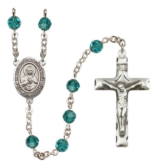 Sterling Silver 6mm Corazon Inmaculado de Maria  Engraved Catholic Rosaries