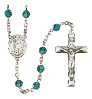 Sterling Silver 6mm Saint Adrian of Nicomedia  Engraved Catholic Rosaries