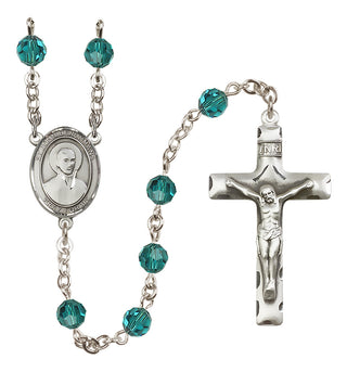 Sterling Silver 6mm Saint John Berchmans  Engraved Catholic Rosaries